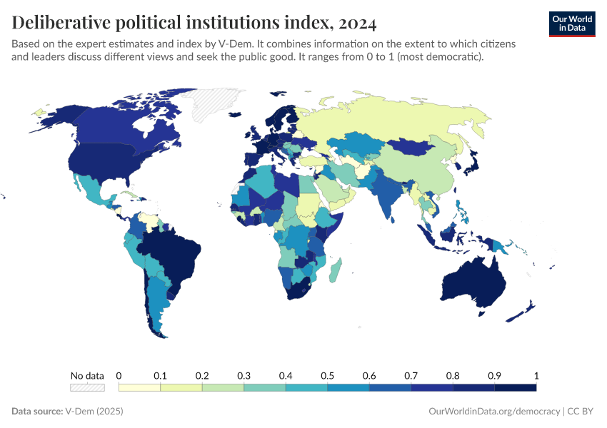 A thumbnail of the "Deliberative political institutions index" chart