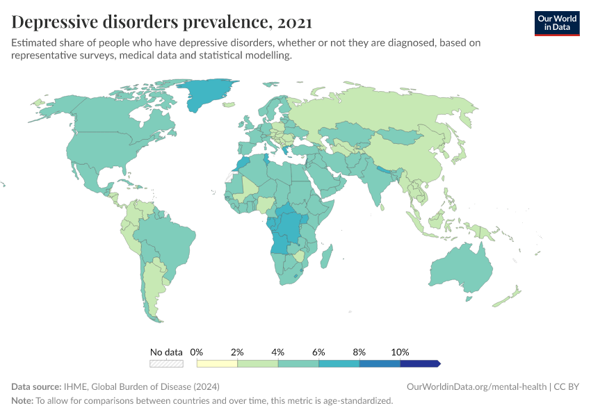 A thumbnail of the "Depressive disorders prevalence" chart