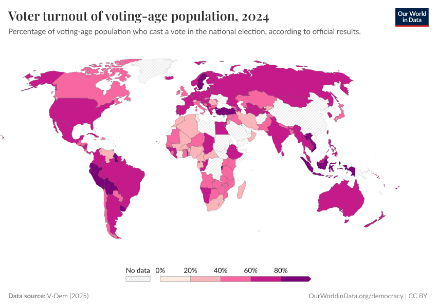 A thumbnail of the "Voter turnout of voting-age population" chart